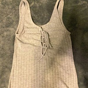 Urban Outfitters fitted gray tank